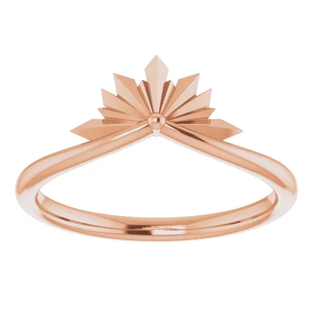 14K Rose Starburst Ring