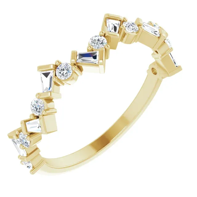 14K Yellow 1/3 CTW Diamond Anniversary Band