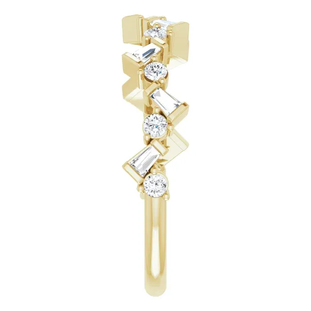 14K Yellow 1/3 CTW Diamond Anniversary Band