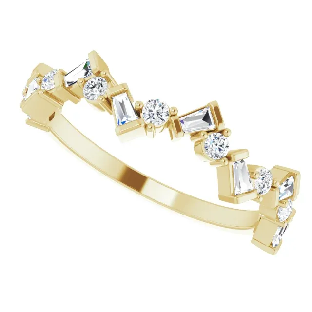 14K Yellow 1/3 CTW Diamond Anniversary Band