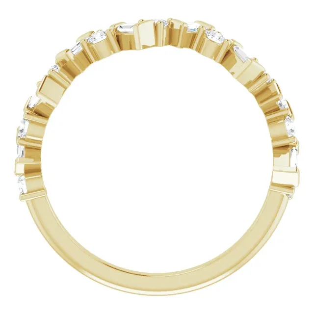 14K Yellow 1/3 CTW Diamond Anniversary Band