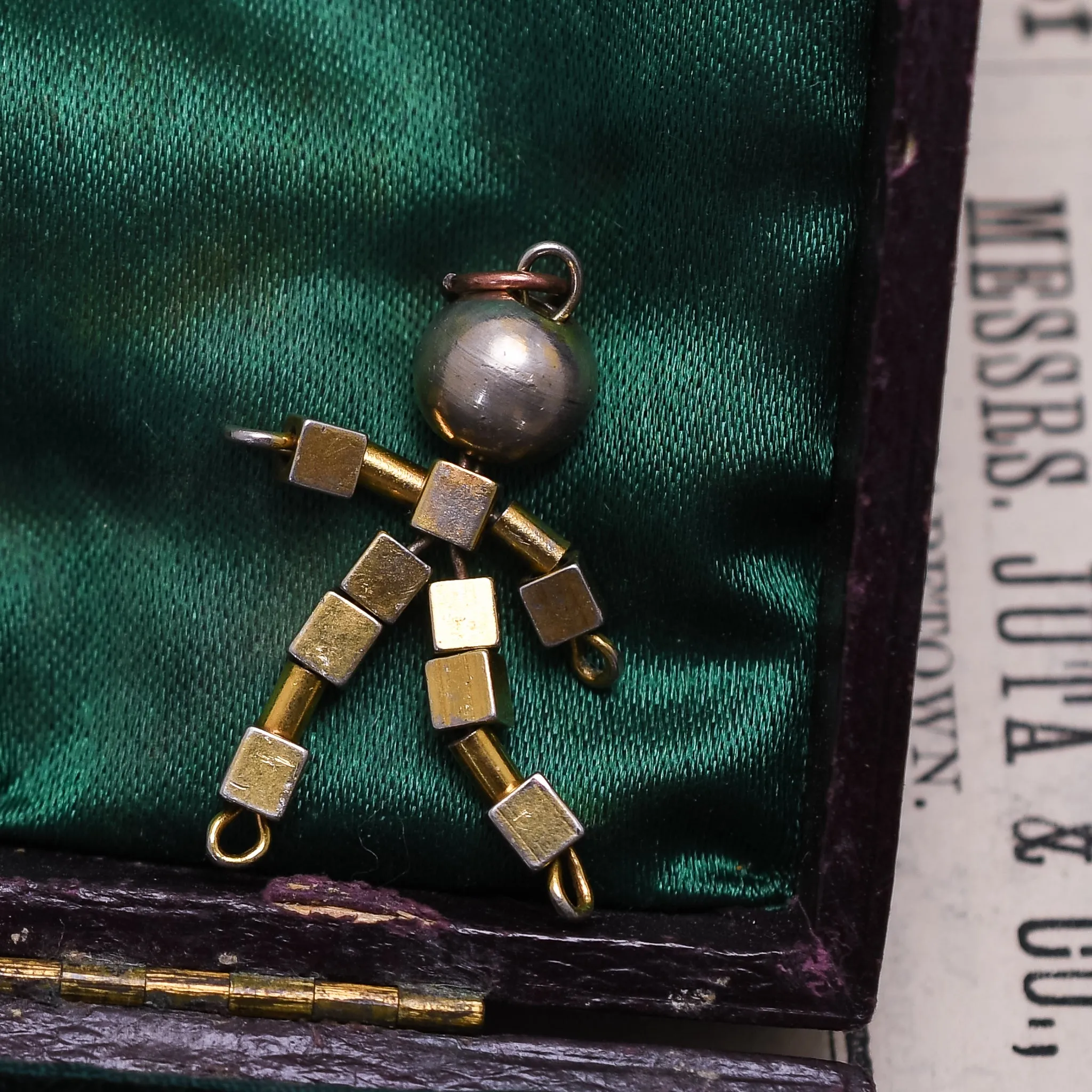 1920's Articulated Gold Doll Charm