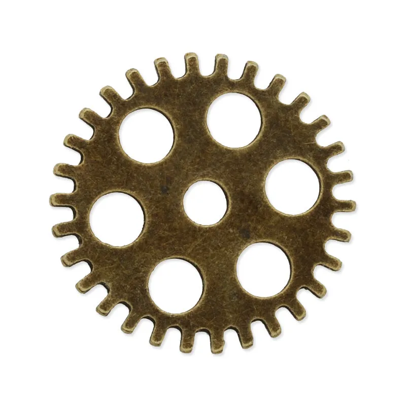 20mm Antique Bronze Metal Steampunk,Gear Charms Connector for Gear Jewelry,50 picecs/lot
