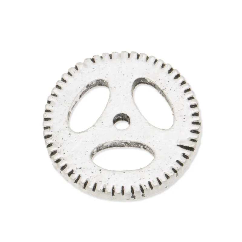 20PCS 15mm Antique Silver Metal Steampunk, Gear Charms Connector for Gear Jewelry