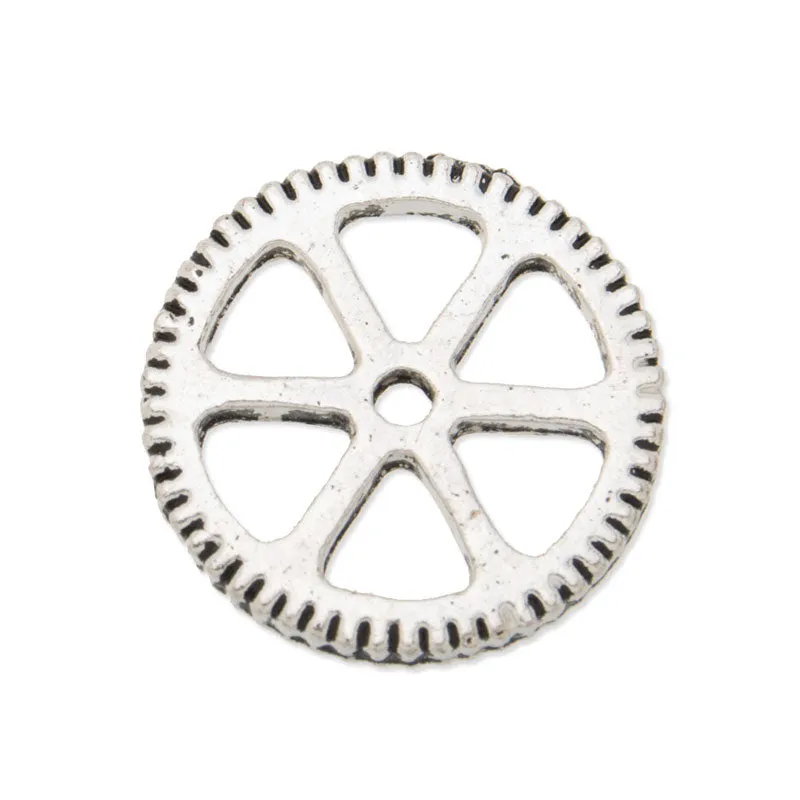 20PCS 15mm Antique Silver Metal Steampunk, Gear Charms Connector for Gear Jewelry
