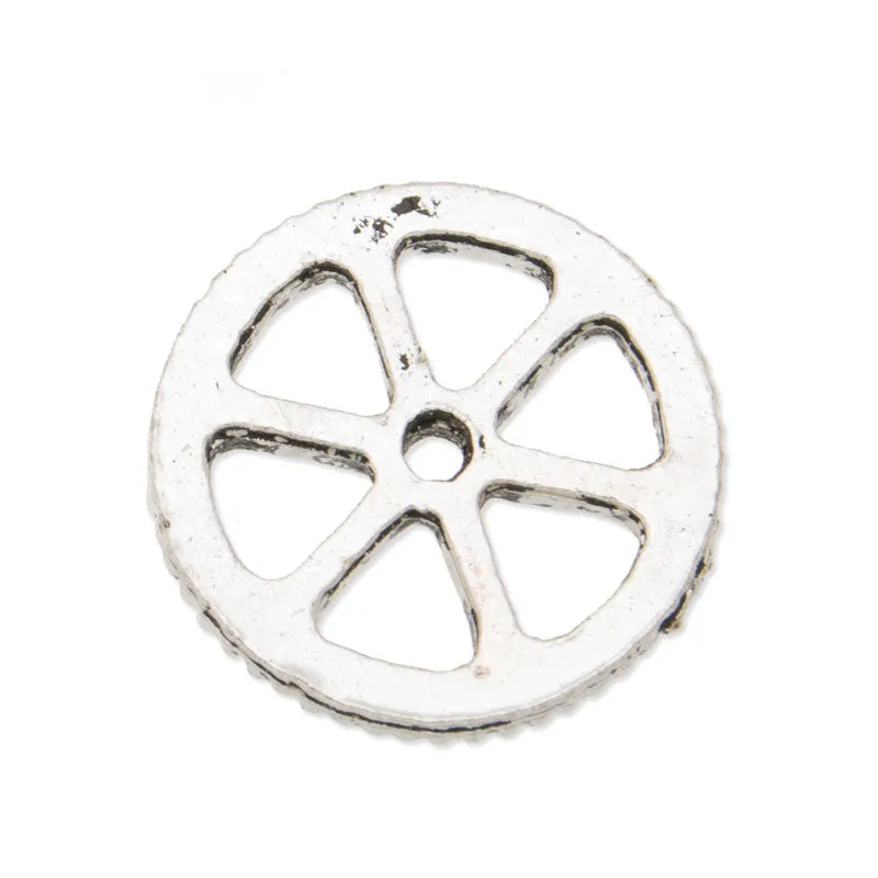 20PCS 15mm Antique Silver Metal Steampunk, Gear Charms Connector for Gear Jewelry