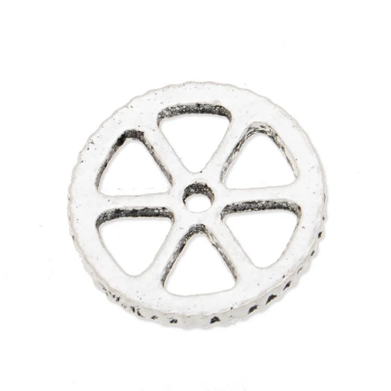 20PCS 15mm Antique Silver Metal Steampunk, Gear Charms Connector for Gear Jewelry