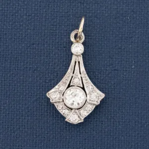 .38ctw Art Deco Diamond Navette Charm
