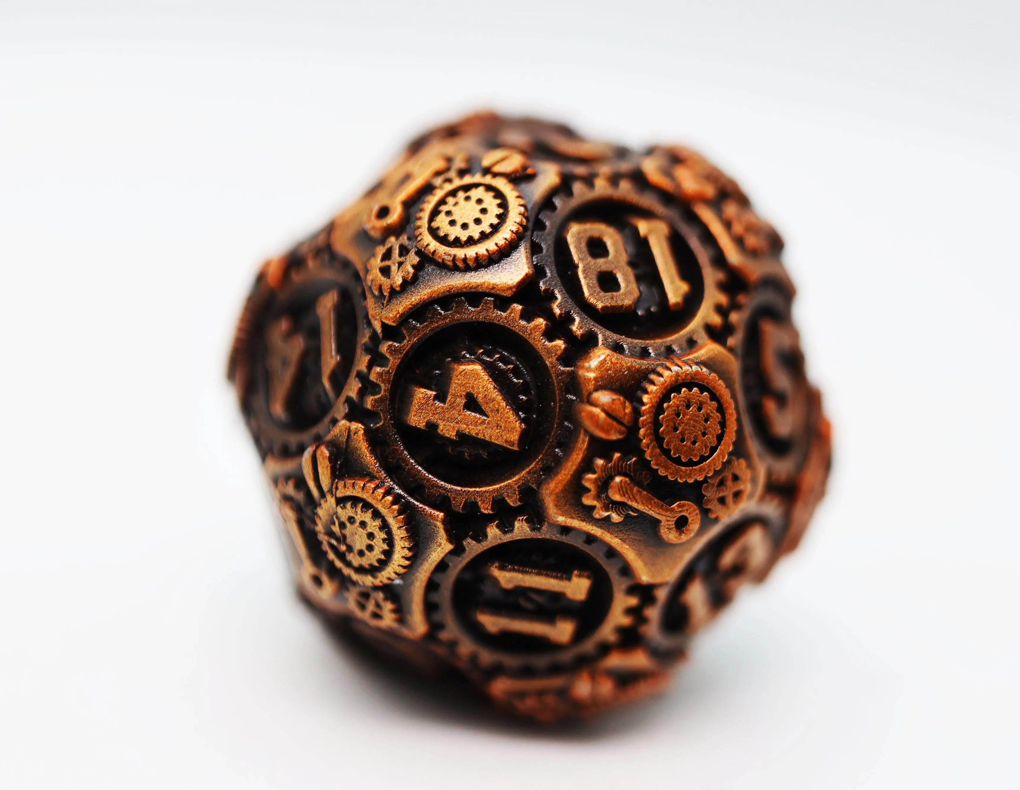 Airship Gears: Drifting Dirigible - Metal RPG Dice Set