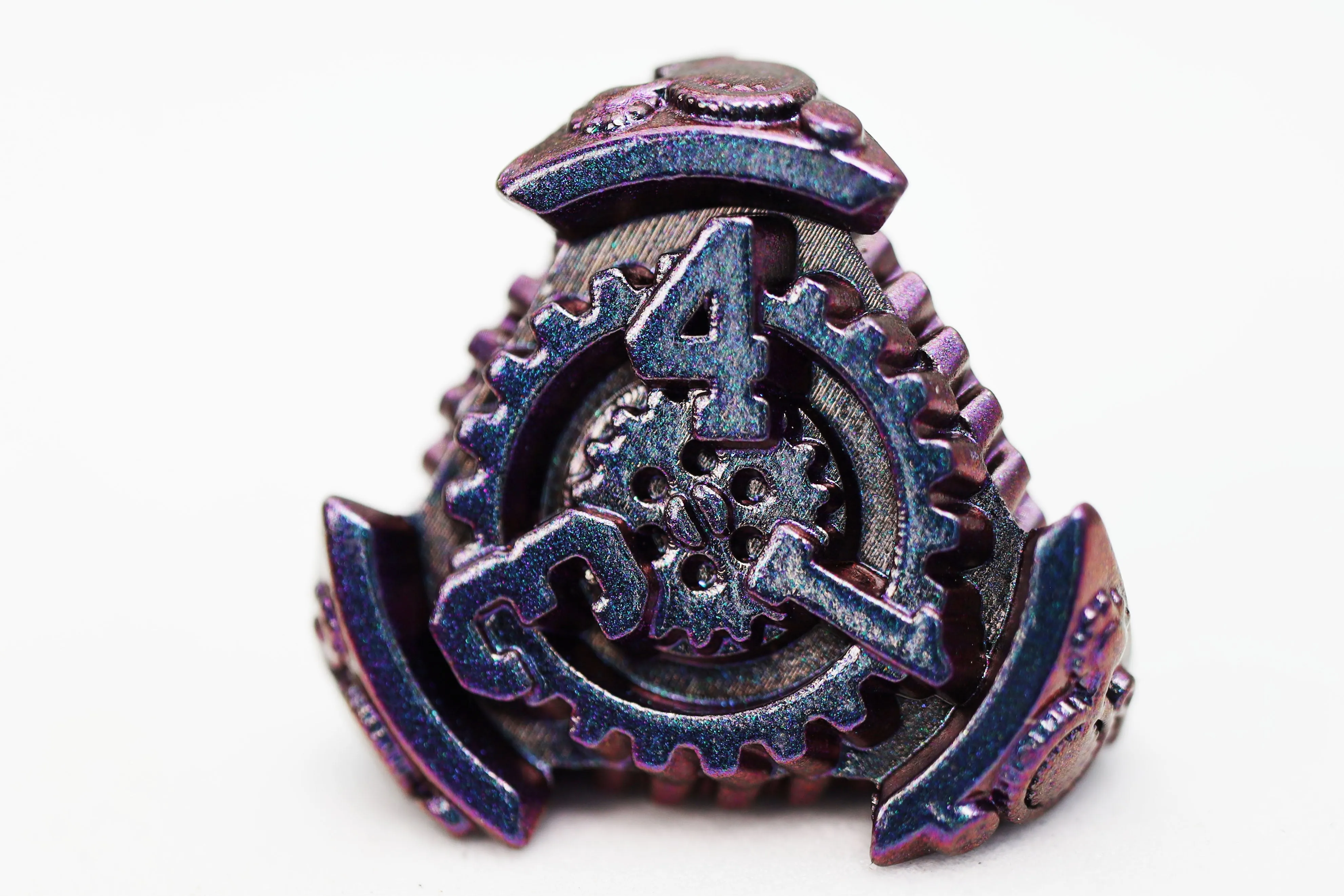 Airship Gears: The Royal Raven - Metal RPG Dice Set