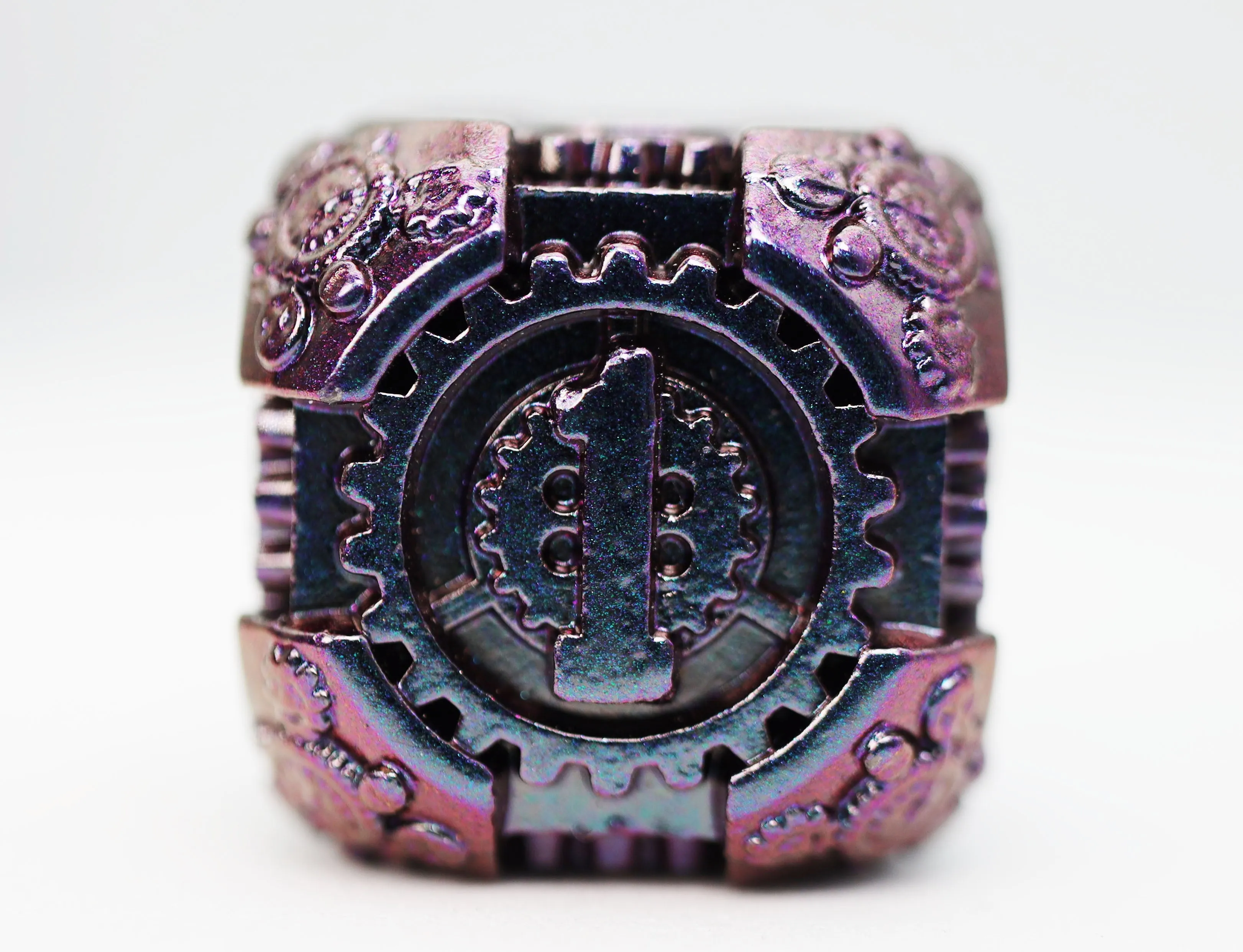 Airship Gears: The Royal Raven - Metal RPG Dice Set