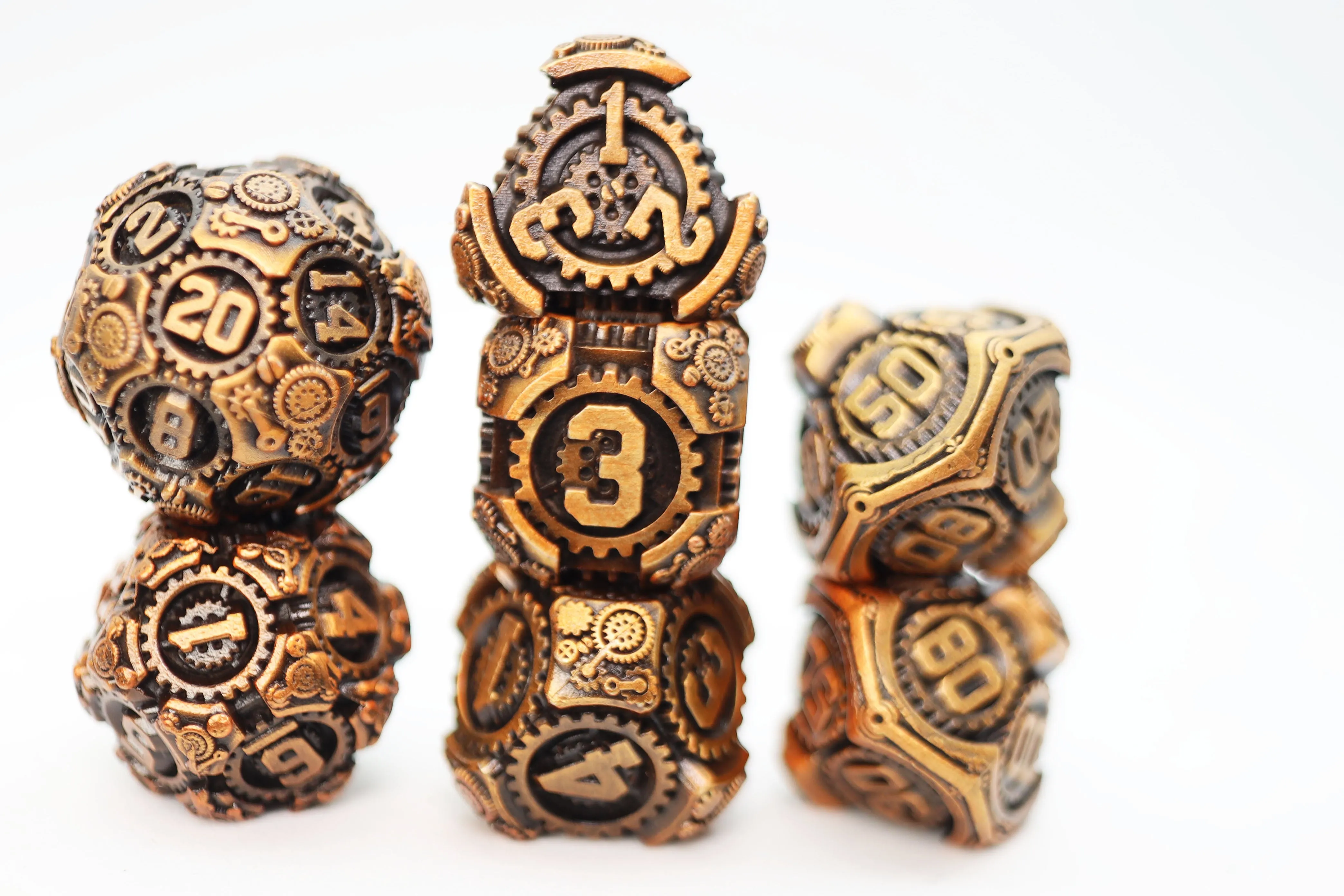 Airship Gears: The Rustbucket - Metal RPG Dice Set
