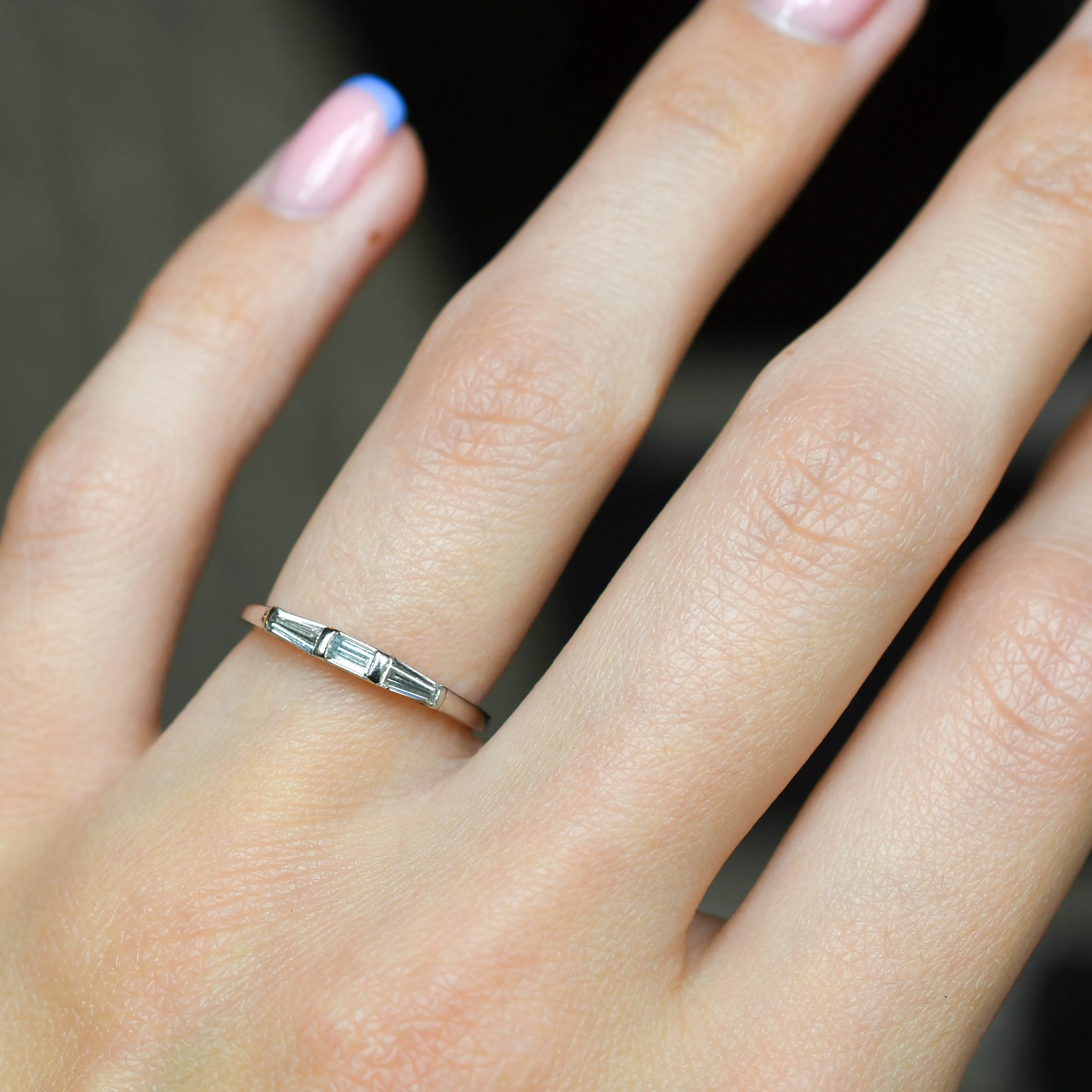 Art Deco Baguette Cut Diamond Ring