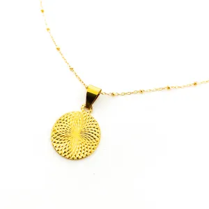 Art Deco Circle Necklace | Design Satellite Chain