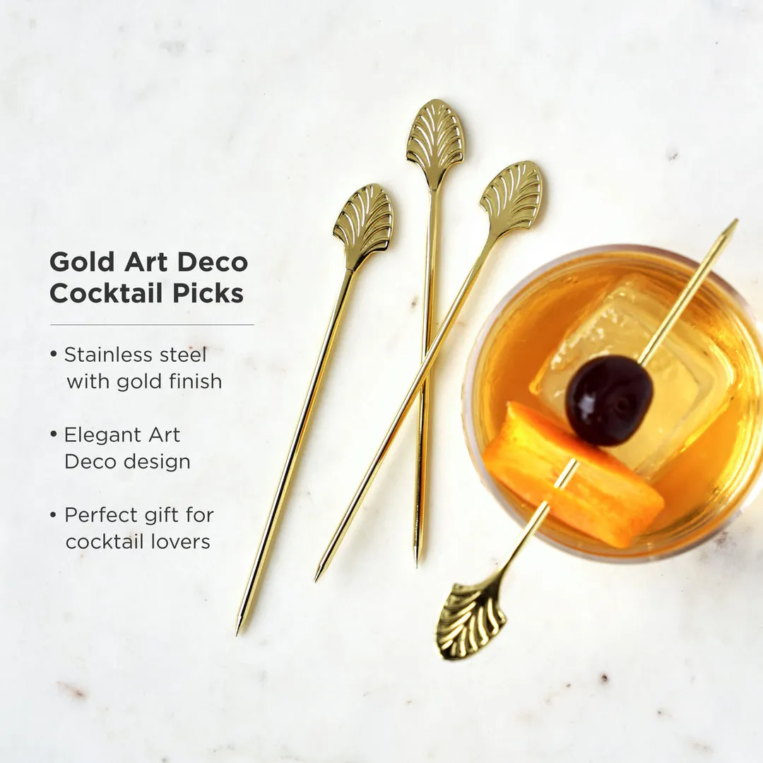 ART DECO COCKTAIL PICKS