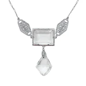 Art Deco Crystal Necklace