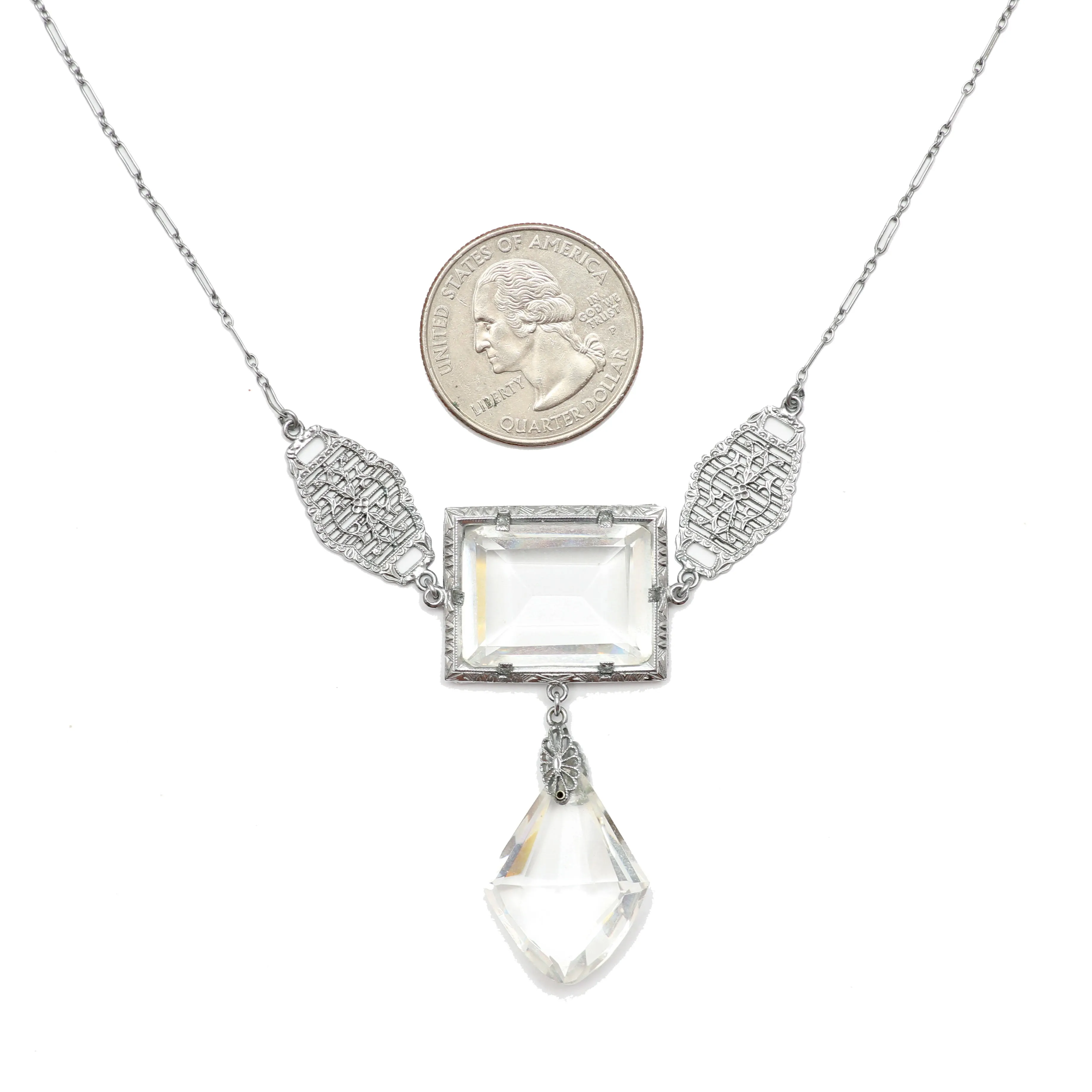 Art Deco Crystal Necklace