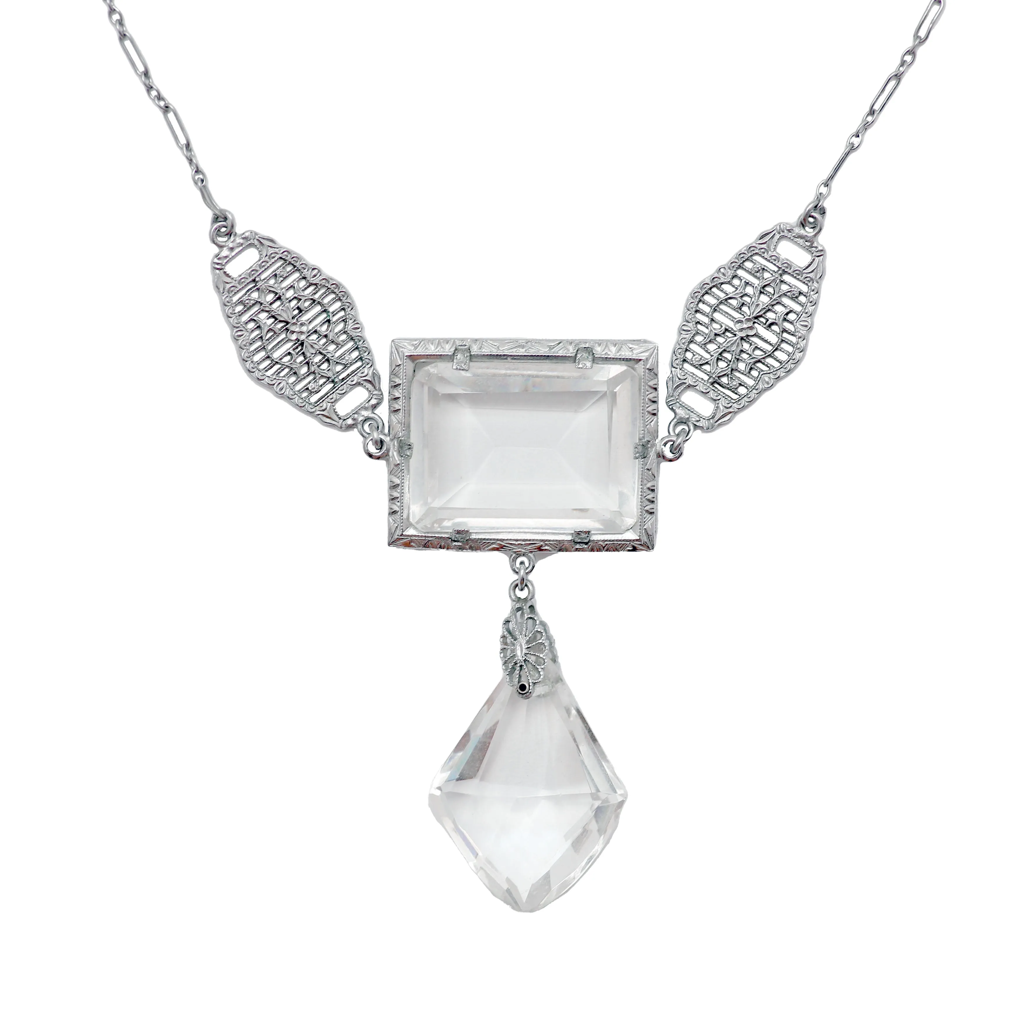 Art Deco Crystal Necklace