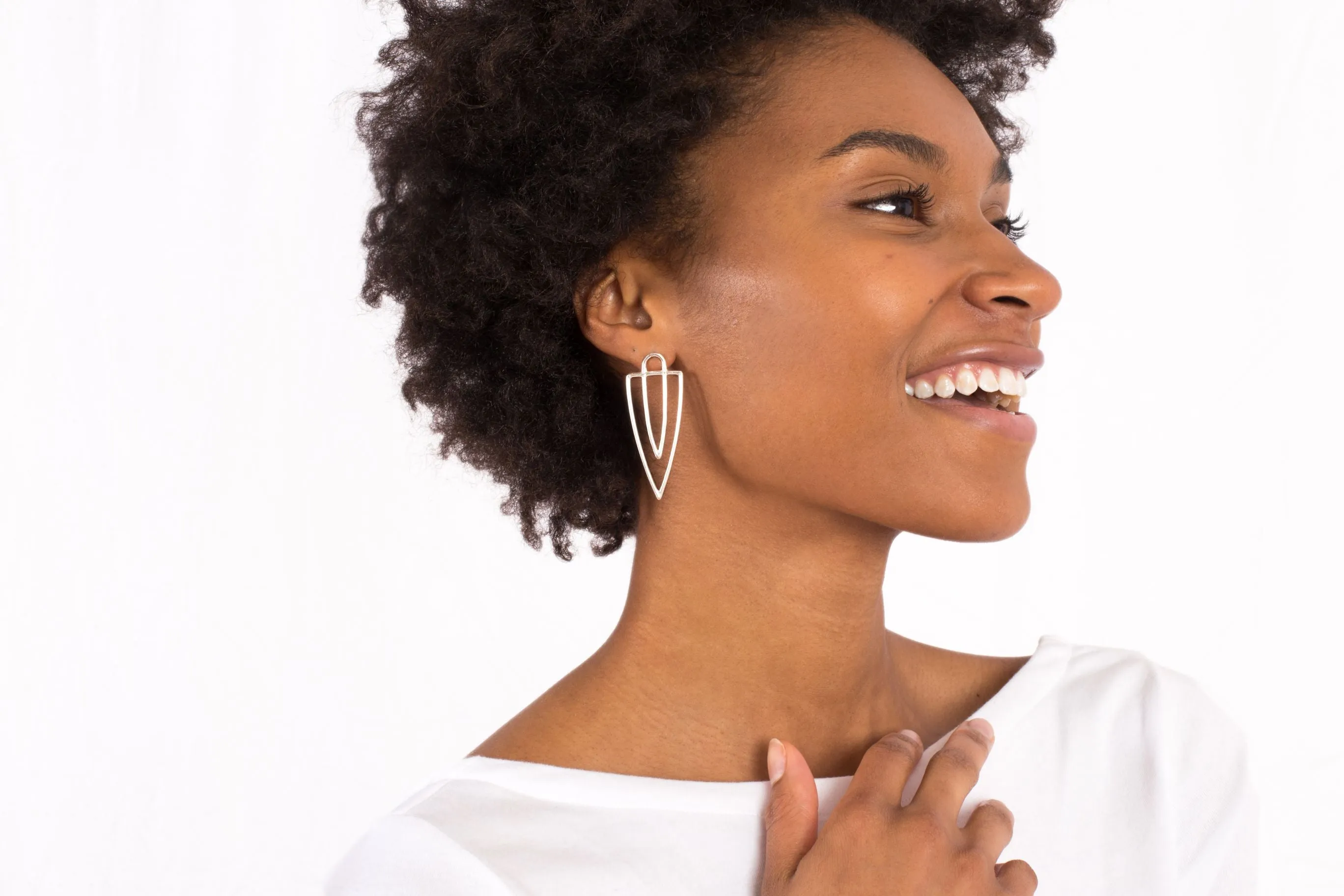 Art Deco Dagger Stud Earrings