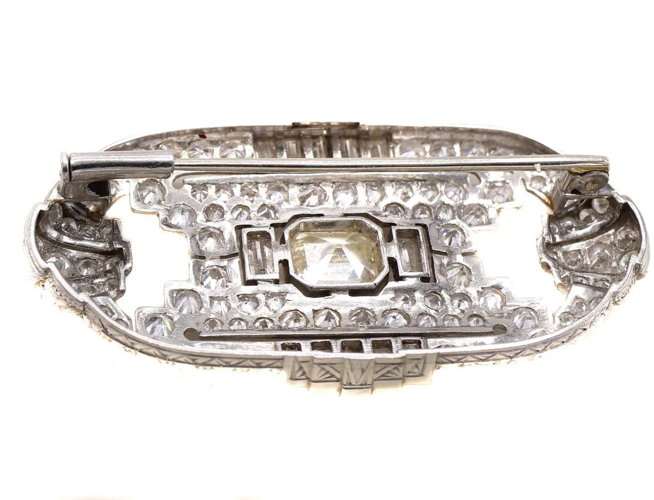 Art Deco Diamond Platinum Brooch
