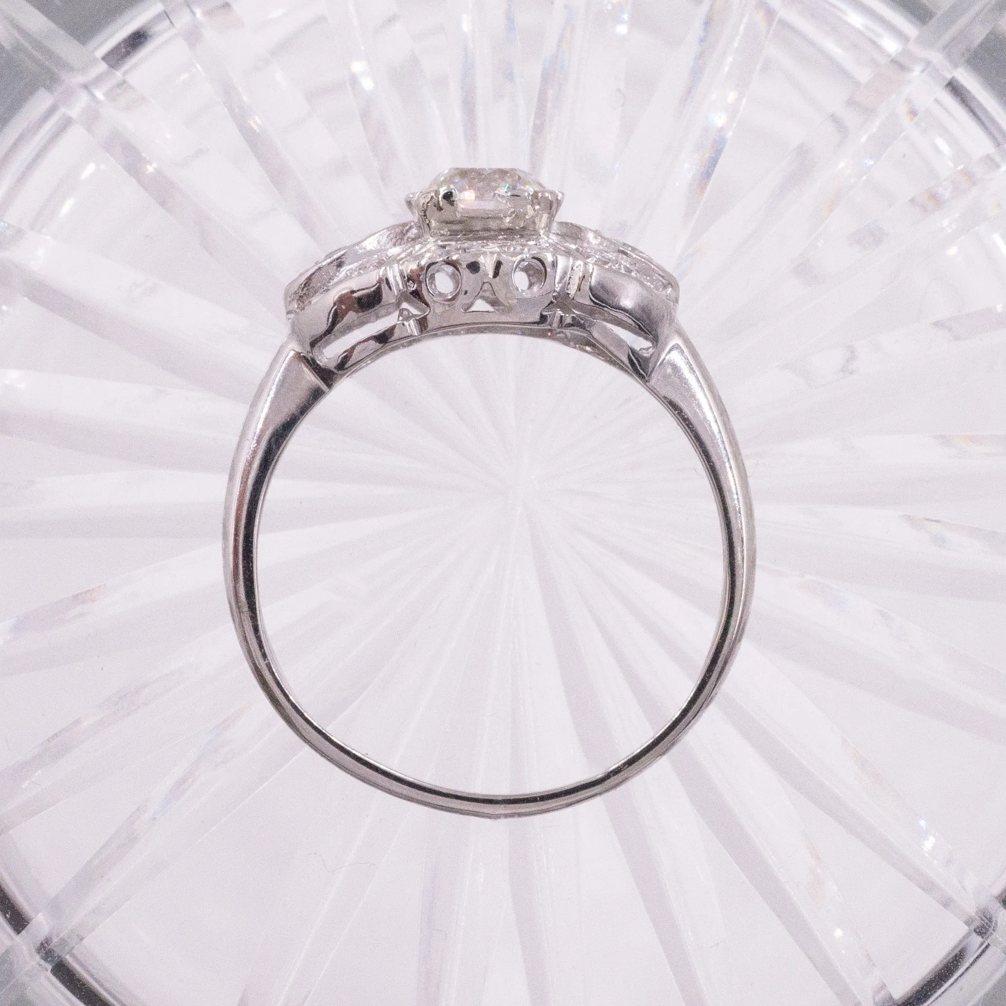 Art Deco East West Diamond Cluster Ring
