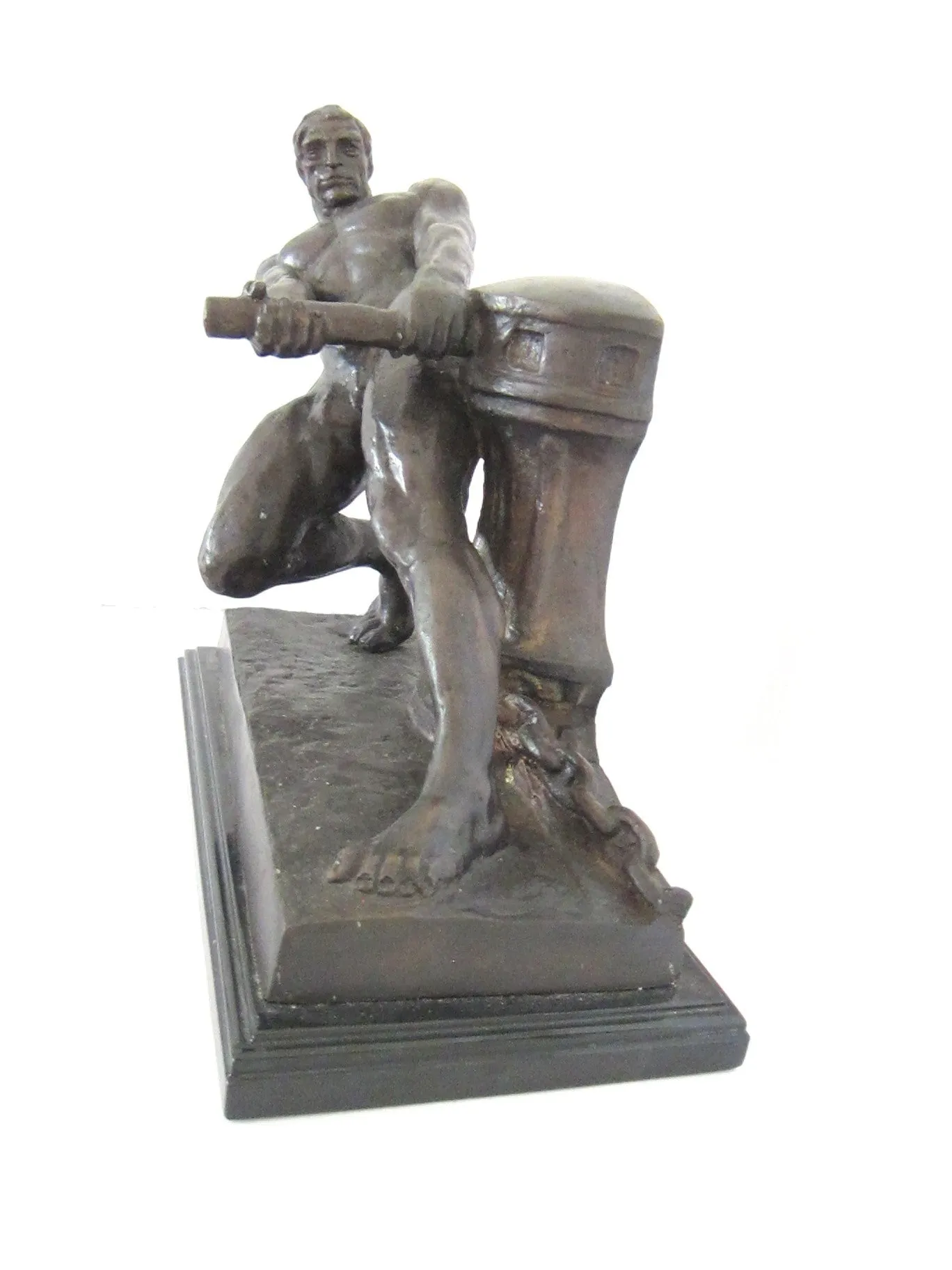 Art Deco French Bronze Sculpture by Henri Bargas