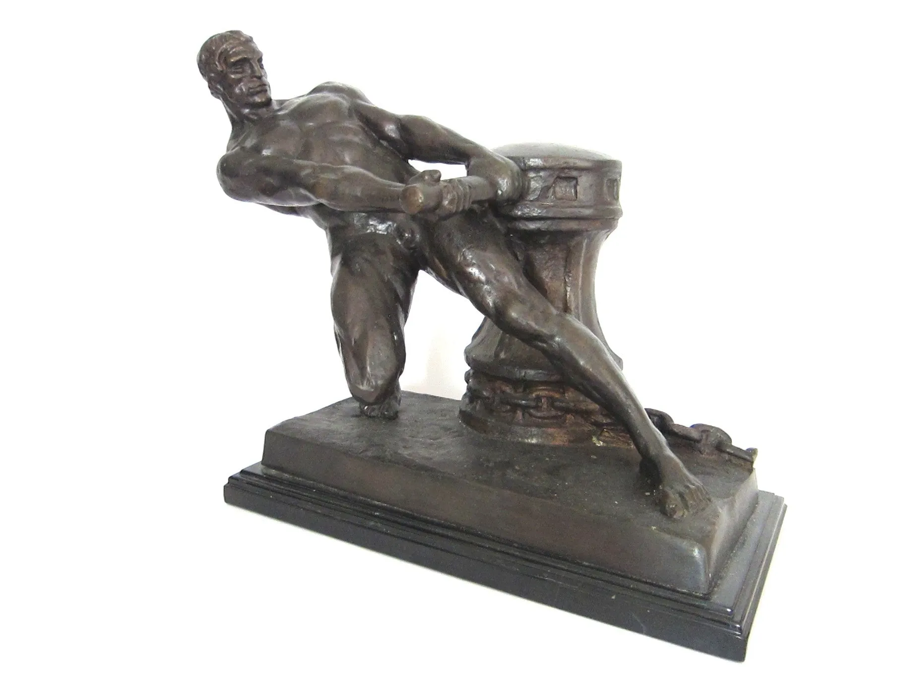 Art Deco French Bronze Sculpture by Henri Bargas