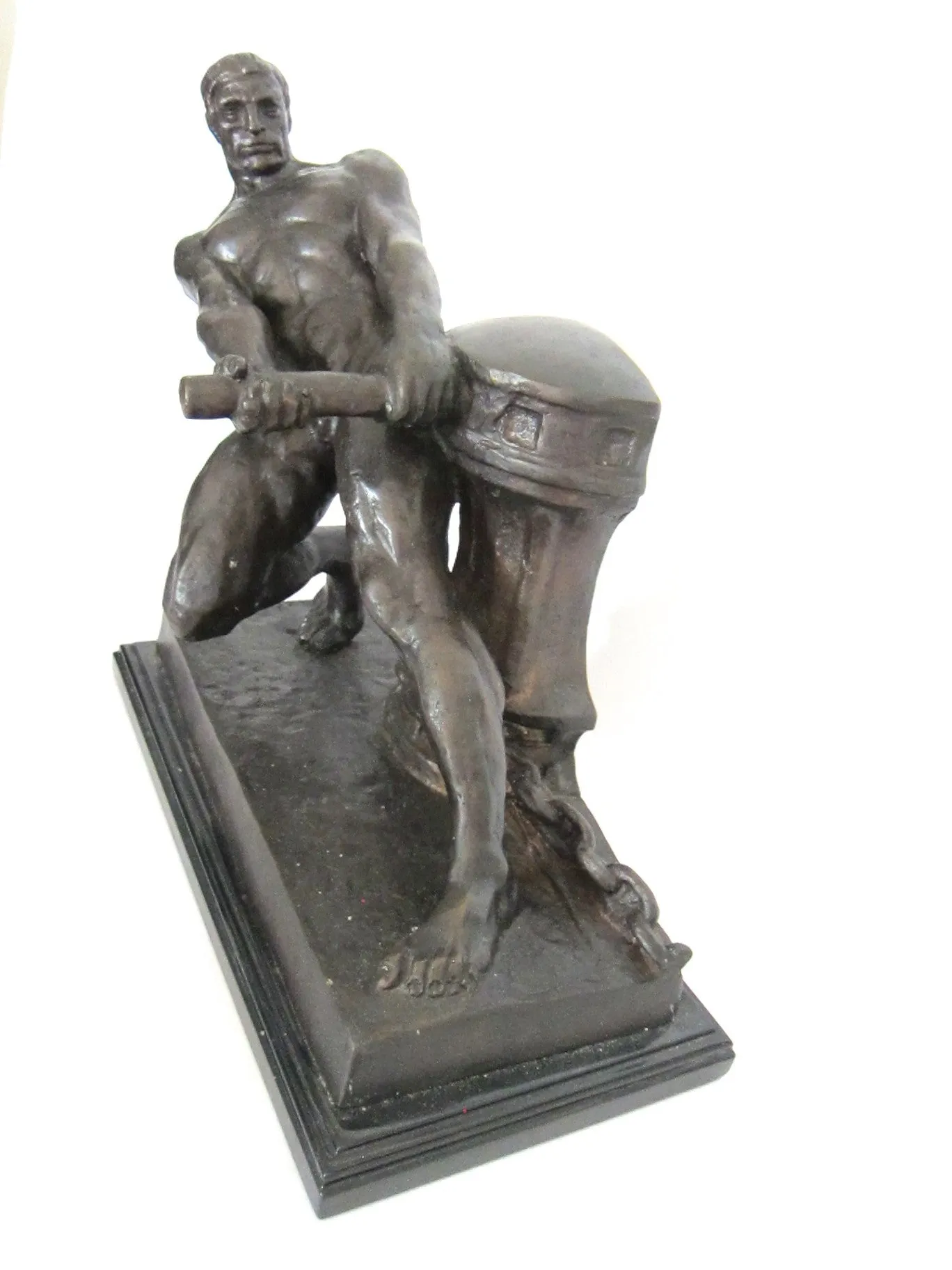 Art Deco French Bronze Sculpture by Henri Bargas