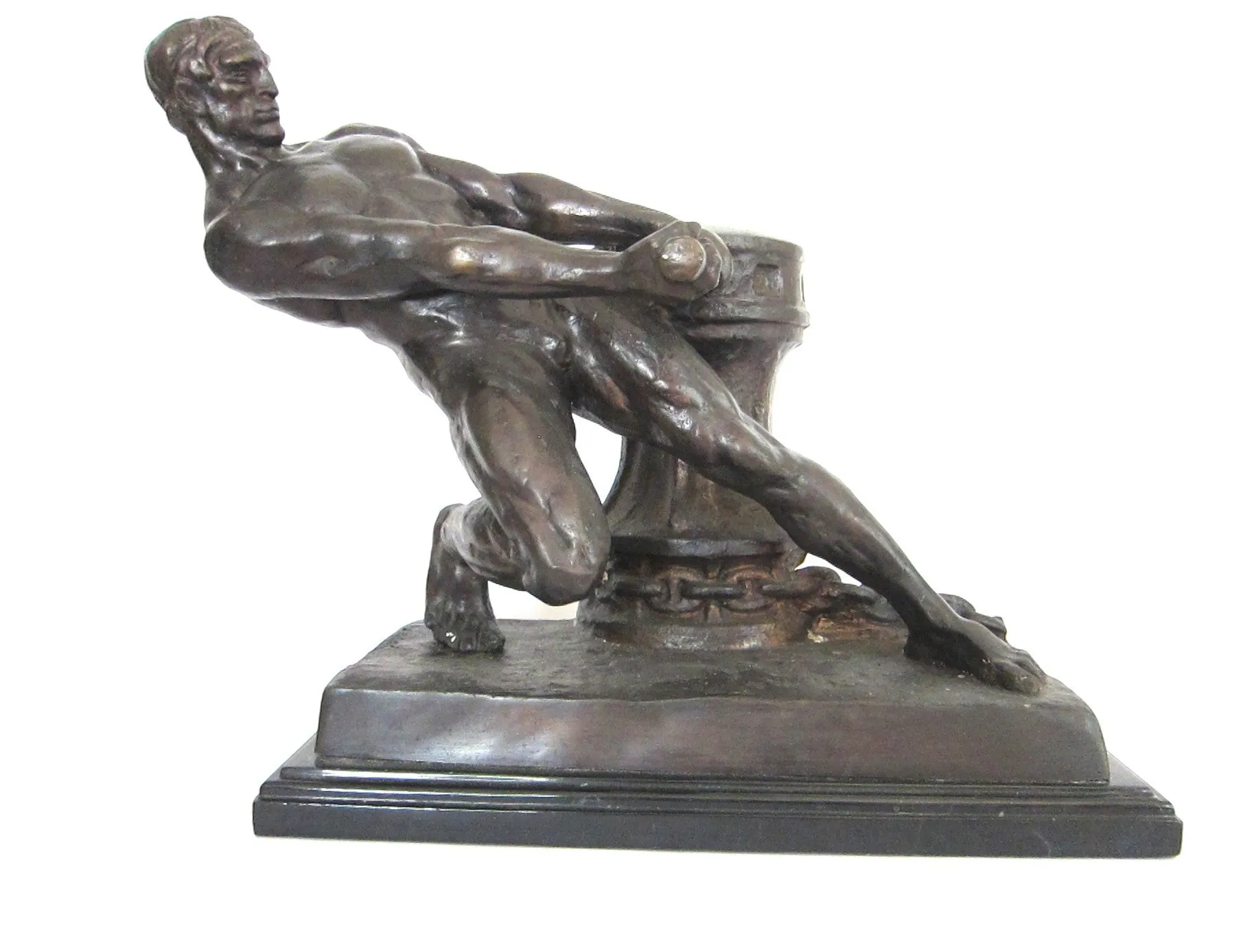 Art Deco French Bronze Sculpture by Henri Bargas