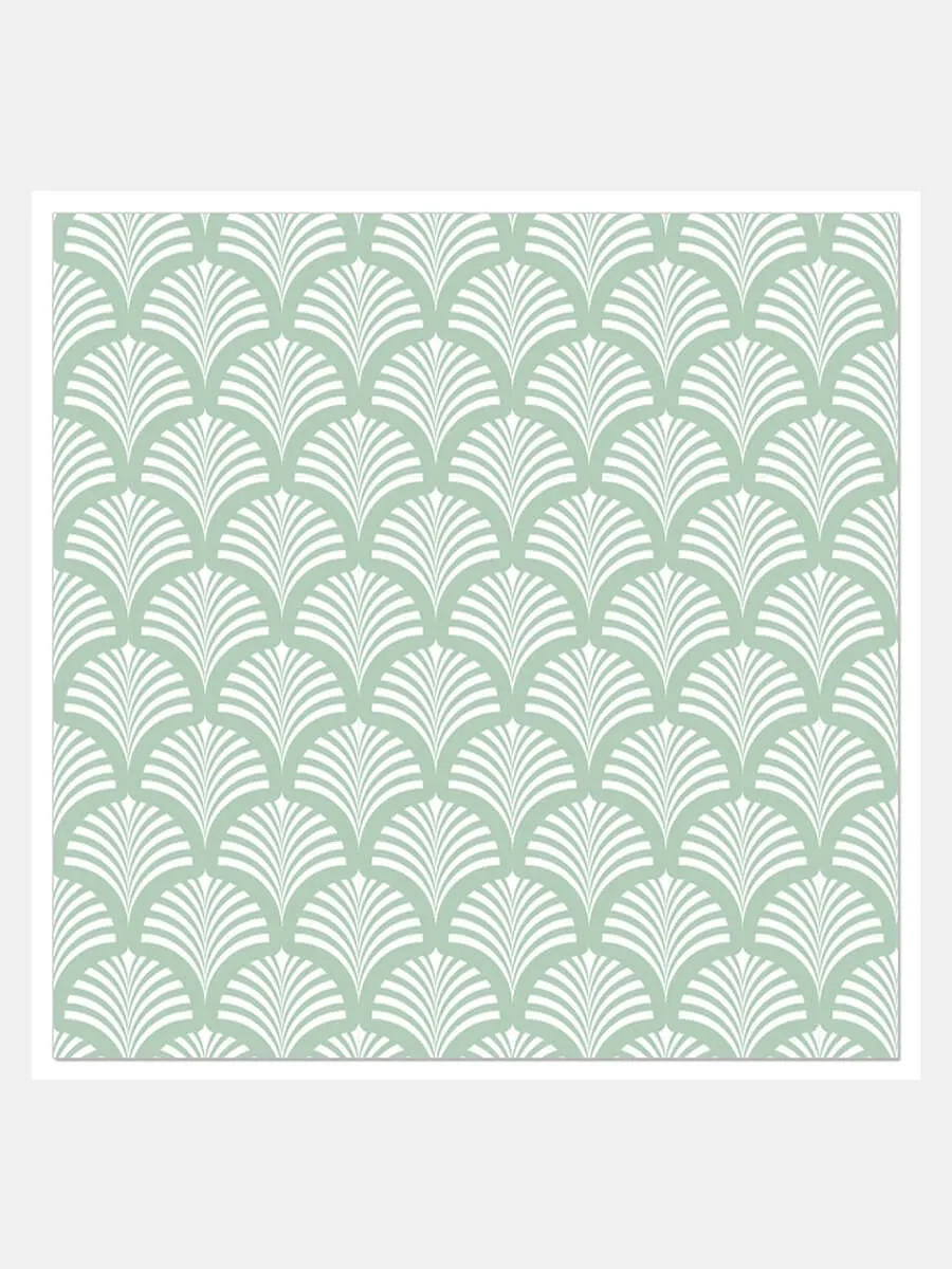 Art Deco Napkins - Green