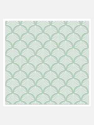 Art Deco Napkins - Green