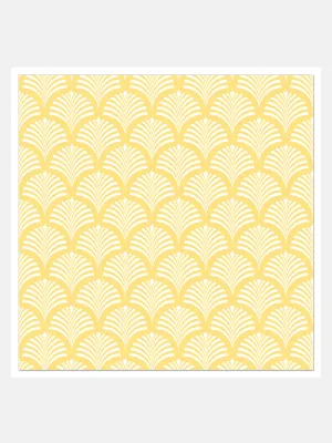 Art Deco Napkins - Yellow
