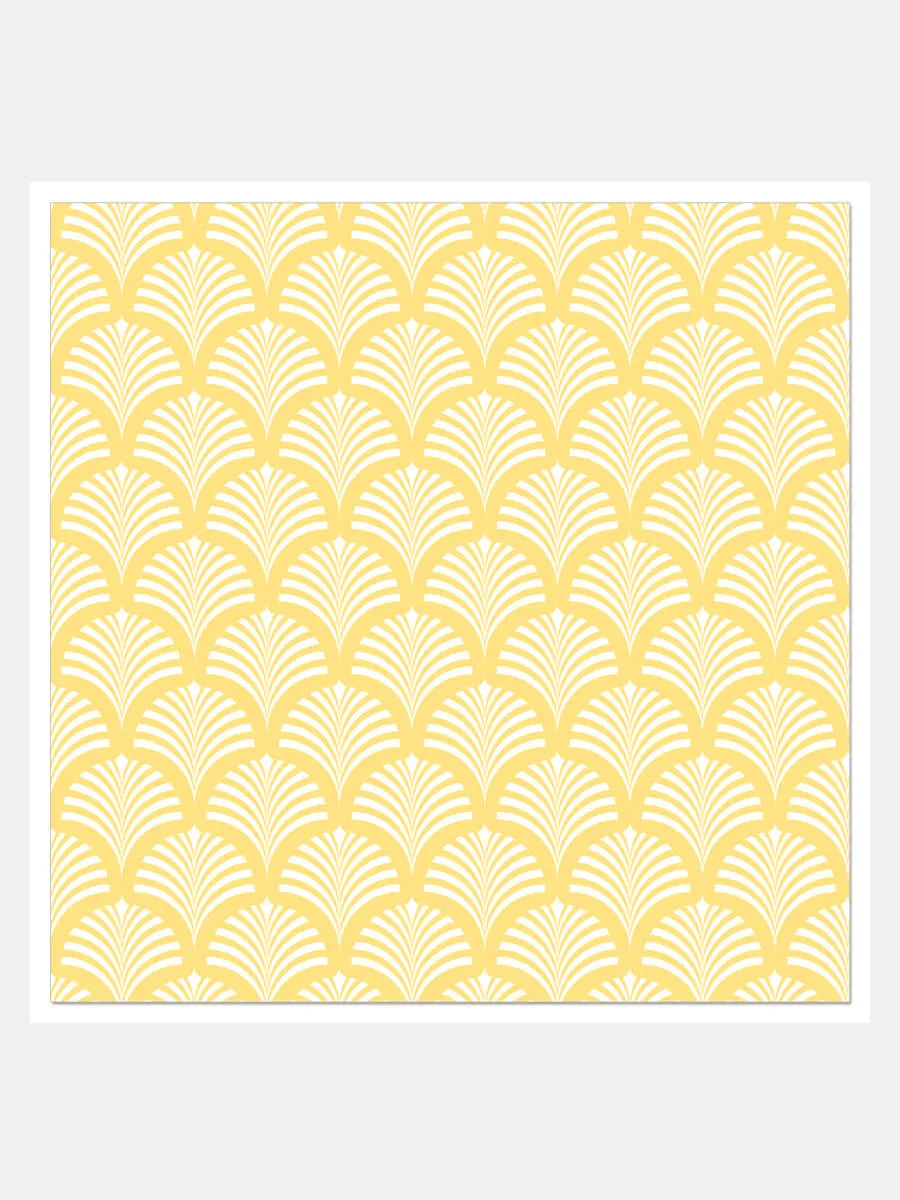 Art Deco Napkins - Yellow