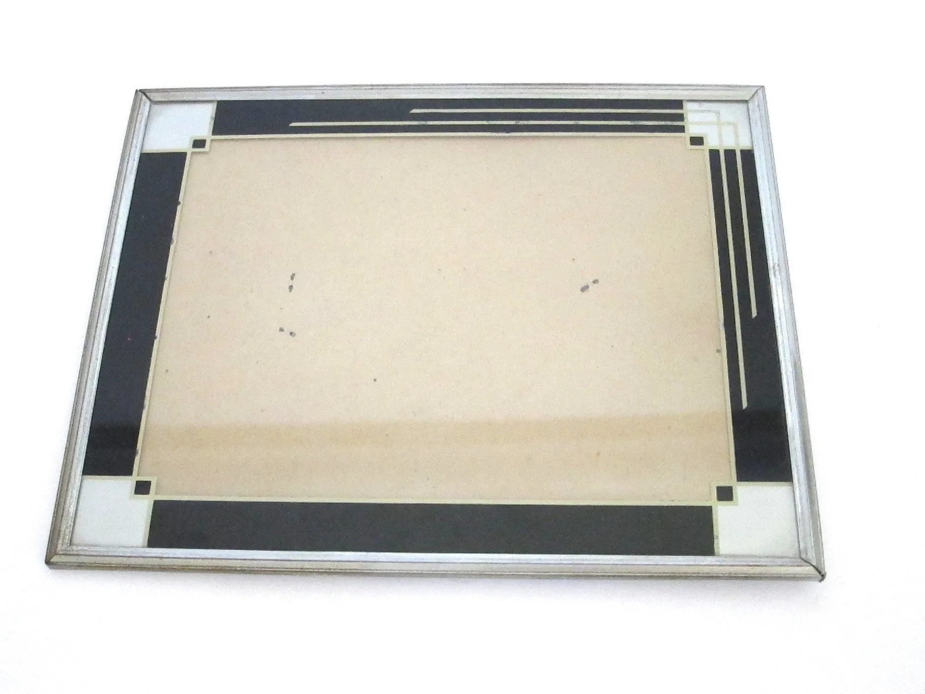 Art Deco Picture Frame - Black  Skyscraper Design
