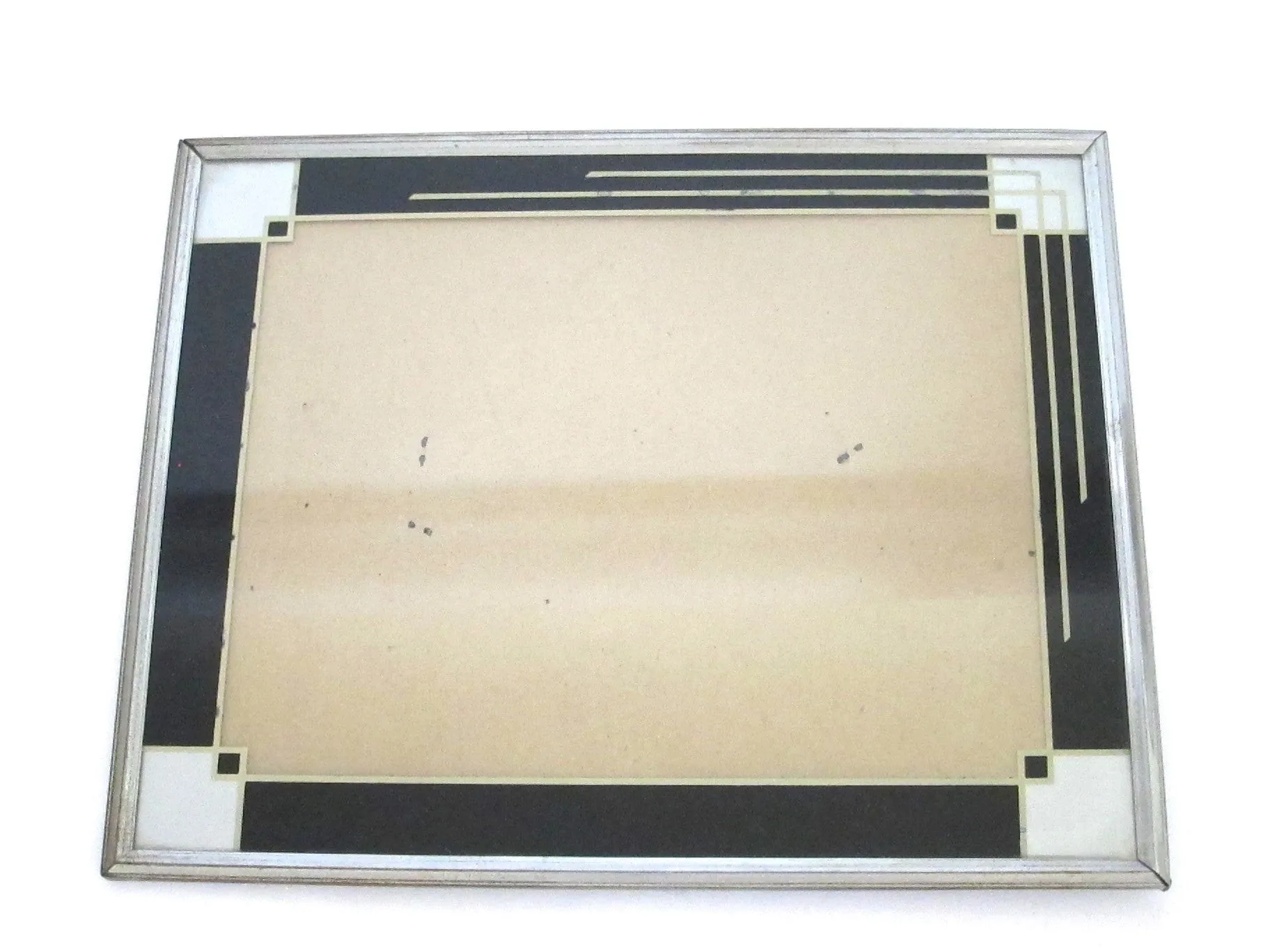 Art Deco Picture Frame - Black  Skyscraper Design