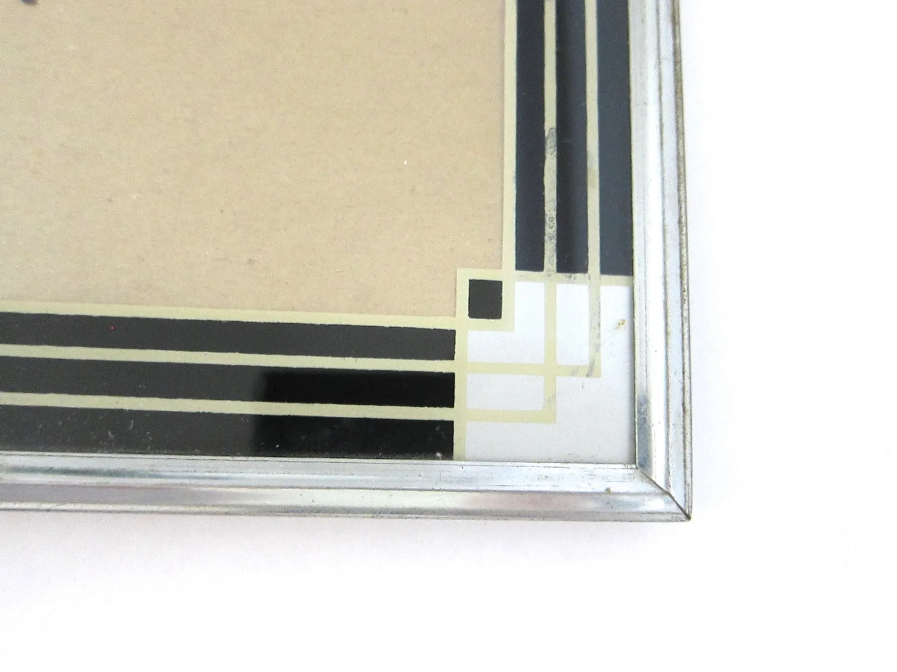 Art Deco Picture Frame - Black  Skyscraper Design