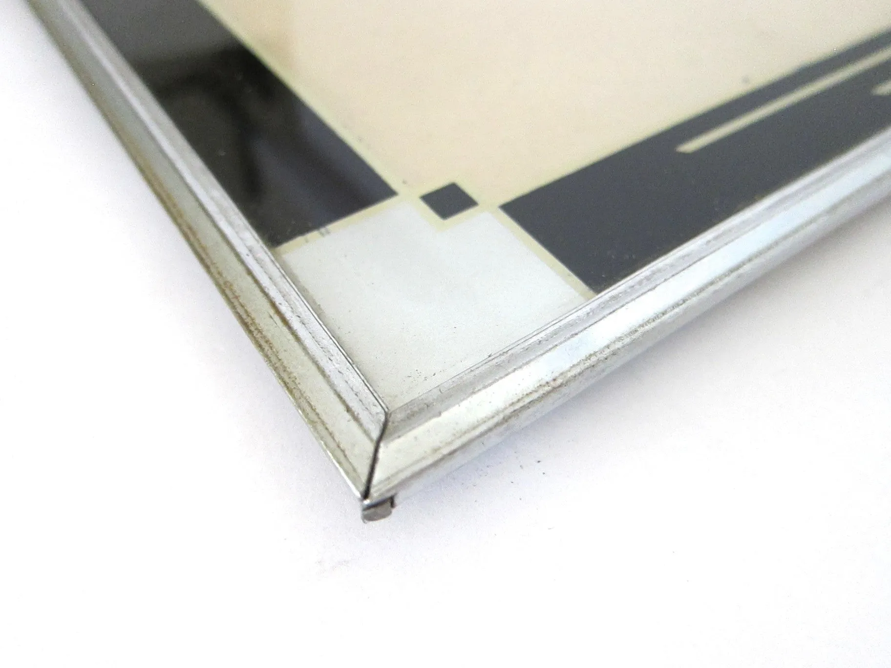 Art Deco Picture Frame - Black  Skyscraper Design