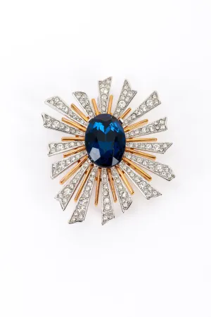 Art Deco Sunburst Brooch