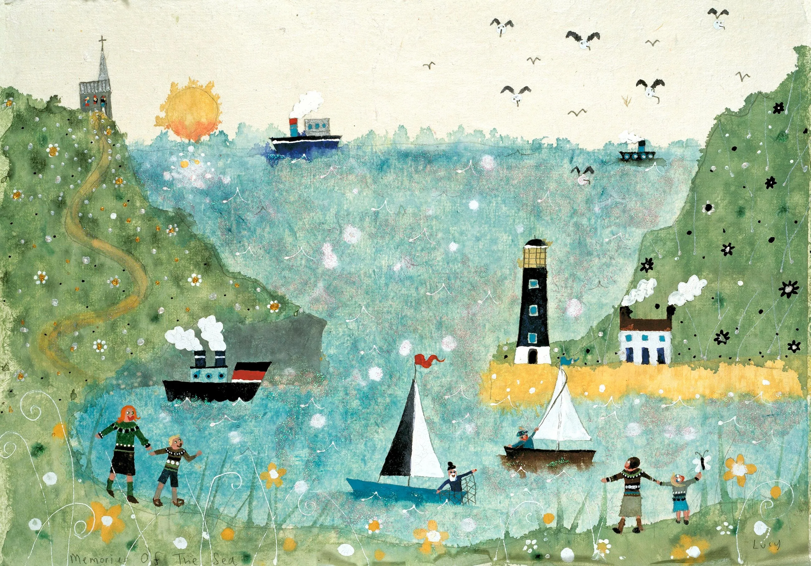 Art Prints | Memories Of The Sea | Lucy Loveheart