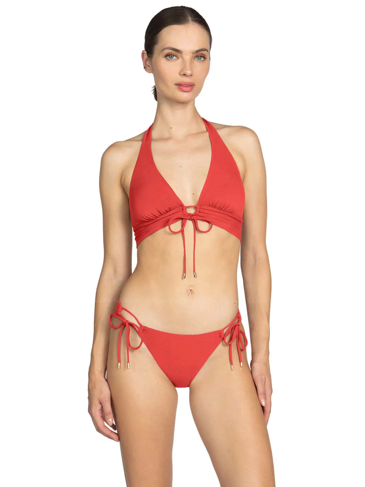 Aubrey Halter-Aubrey Tie Side Bikini ::RET