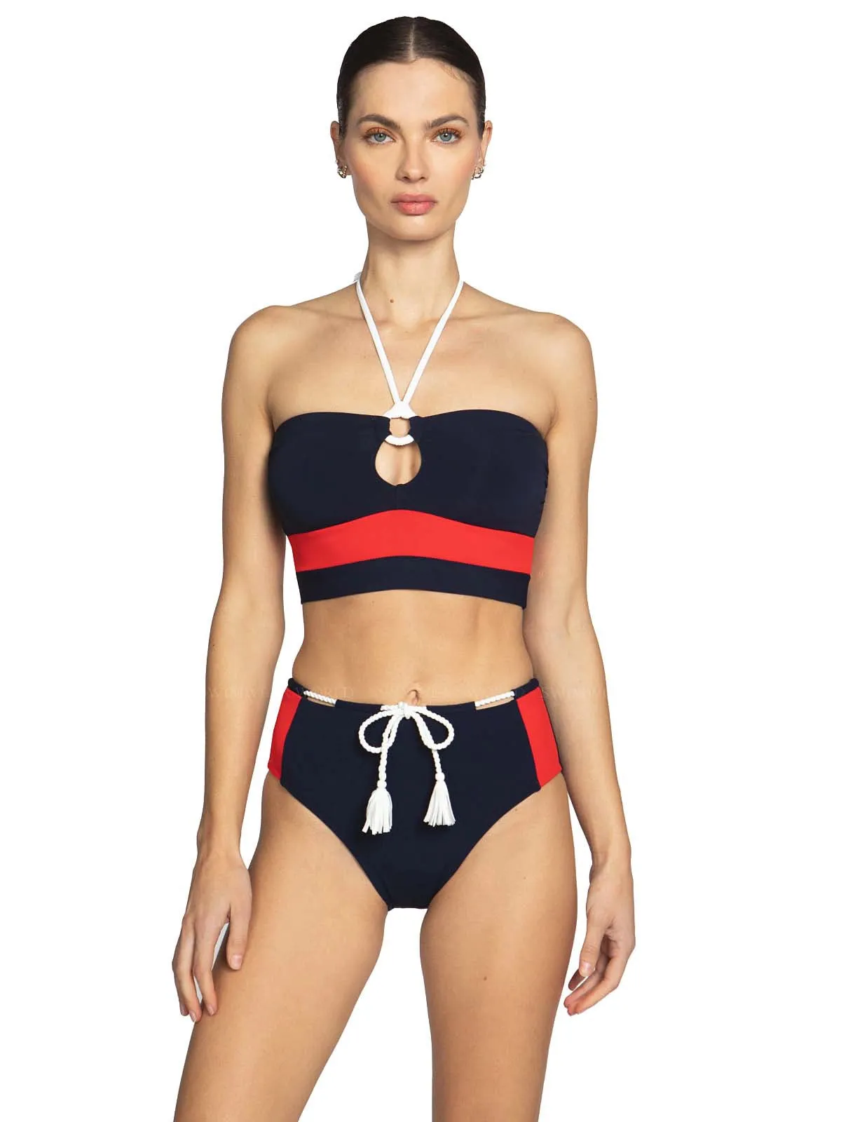Babe Bandeau-Babe High Waist Bikini