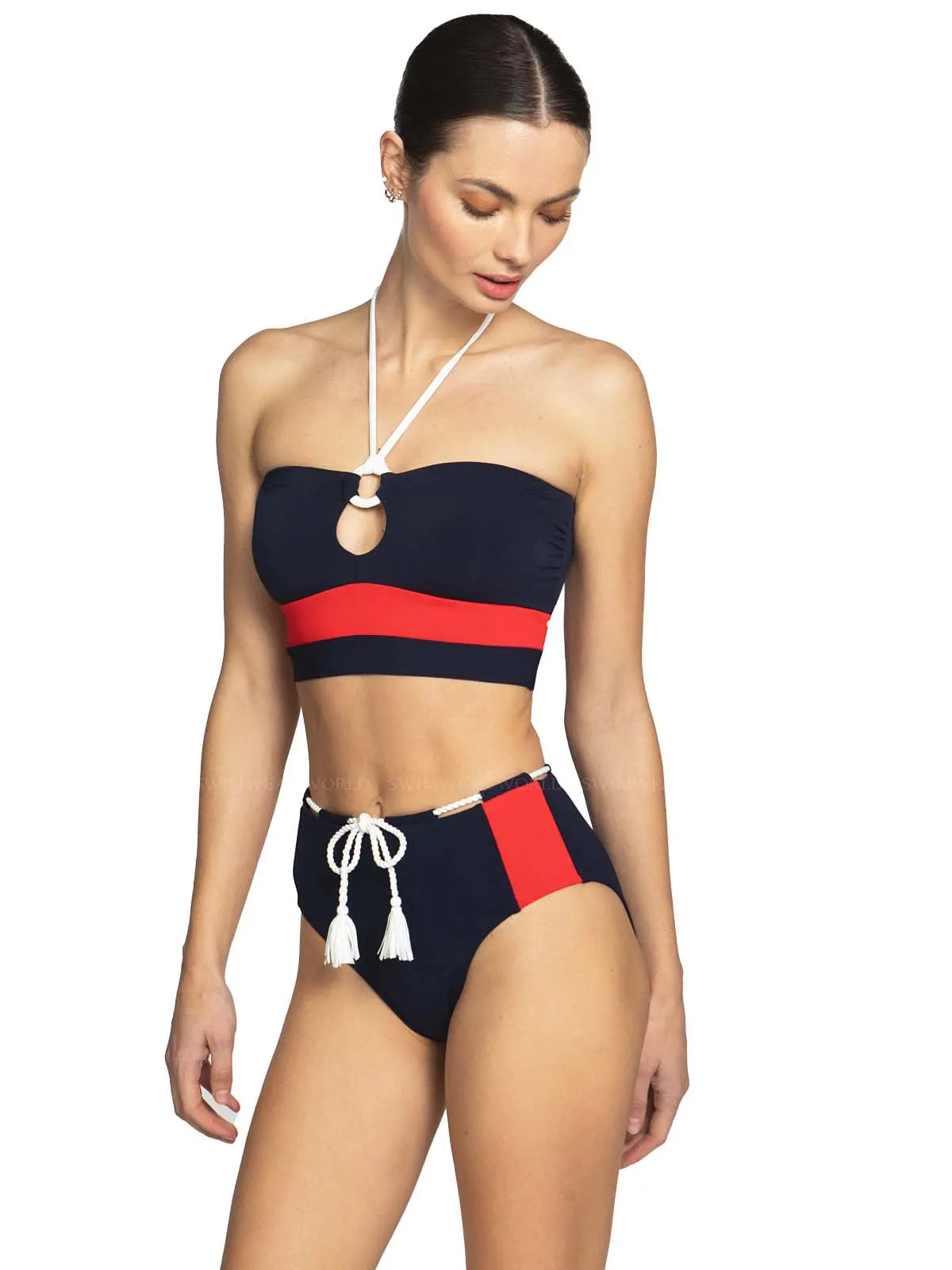 Babe Bandeau-Babe High Waist Bikini