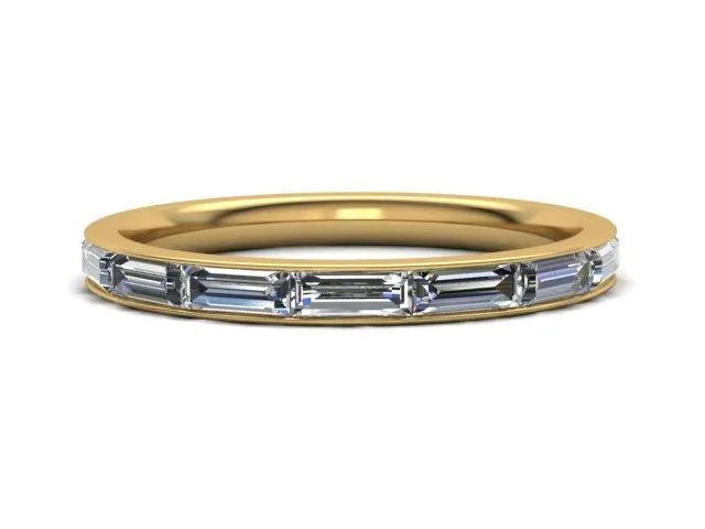 Baguette Channel Eternity Band