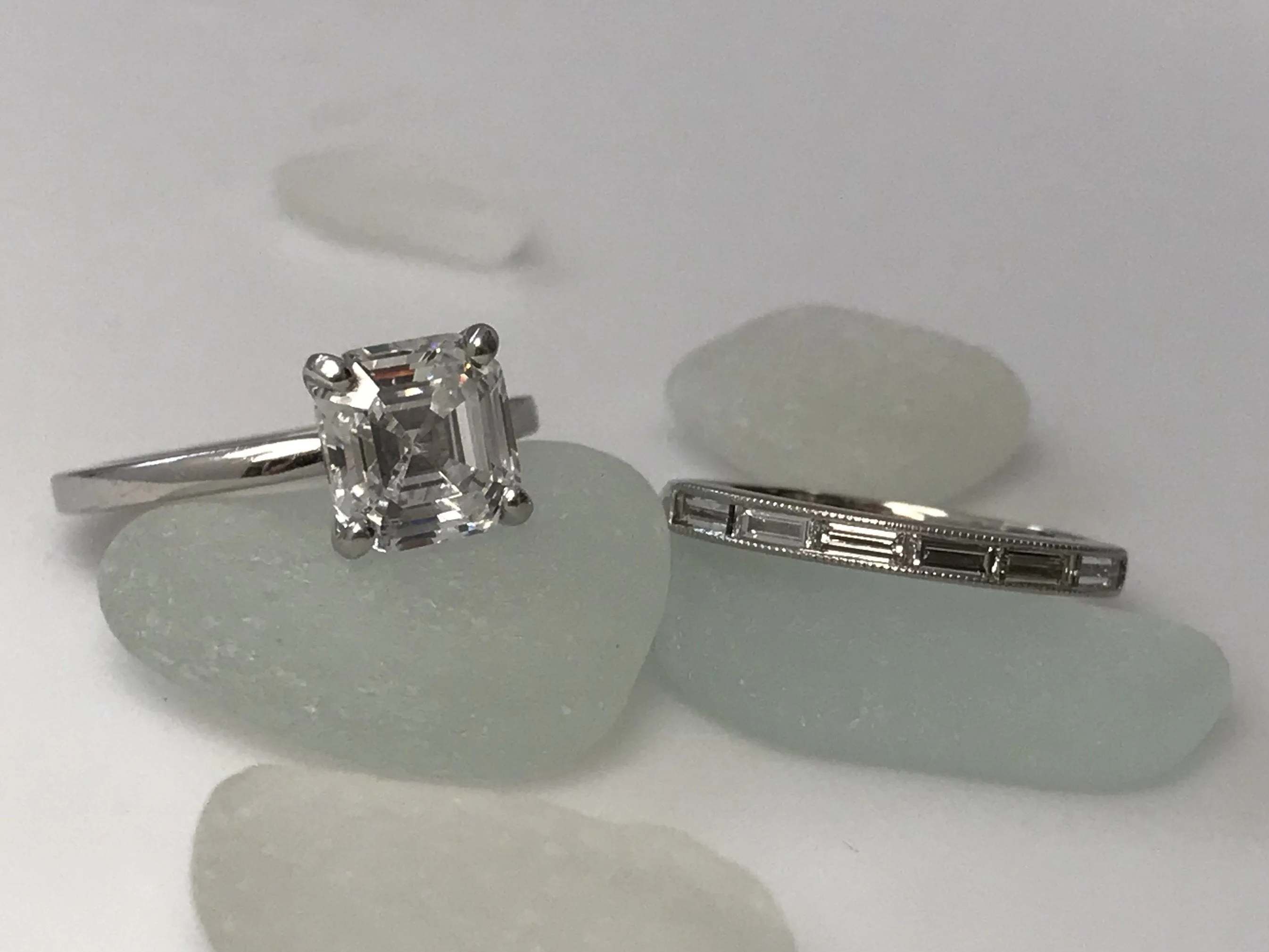 Baguette Channel Eternity Band