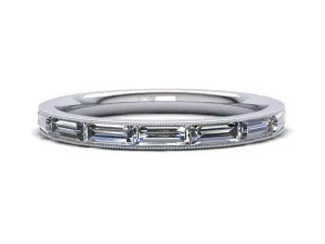 Baguette Channel Eternity Band
