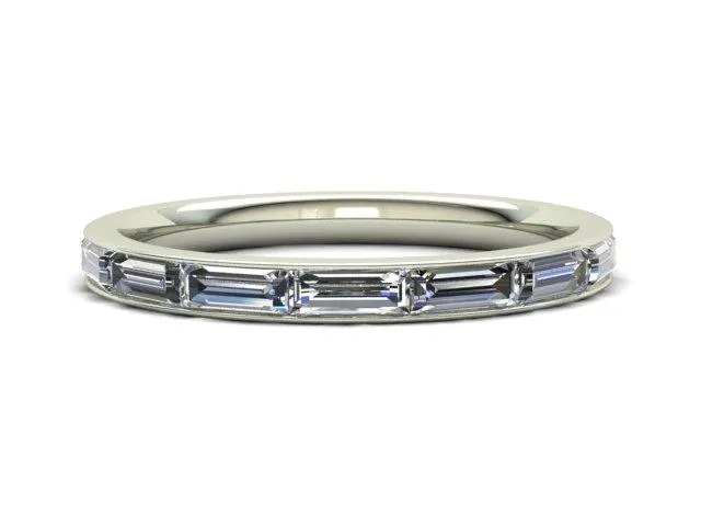 Baguette Channel Eternity Band