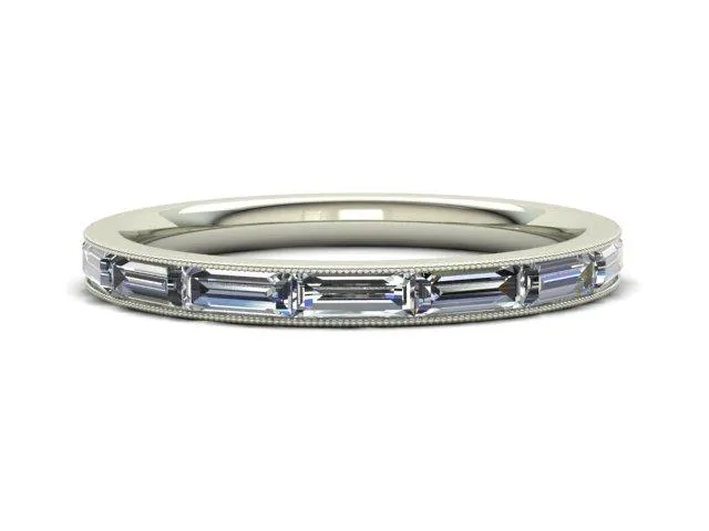 Baguette Channel Eternity Band