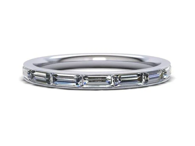 Baguette Channel Eternity Band