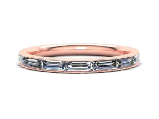 Baguette Channel Eternity Band
