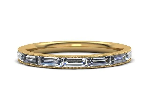 Baguette Channel Eternity Band